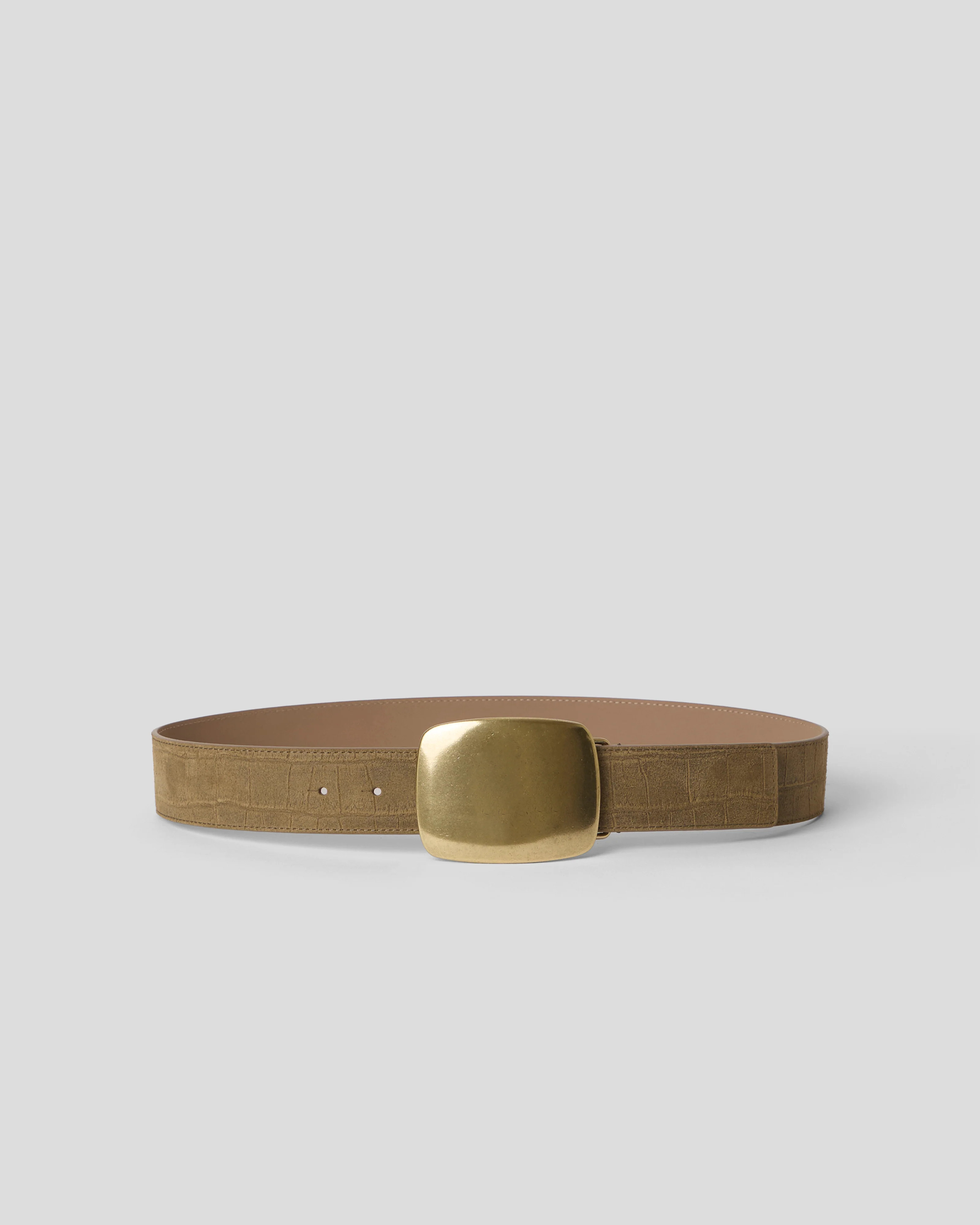 LEIGHTON CROCO SUEDE BELT | B-Low The Belt