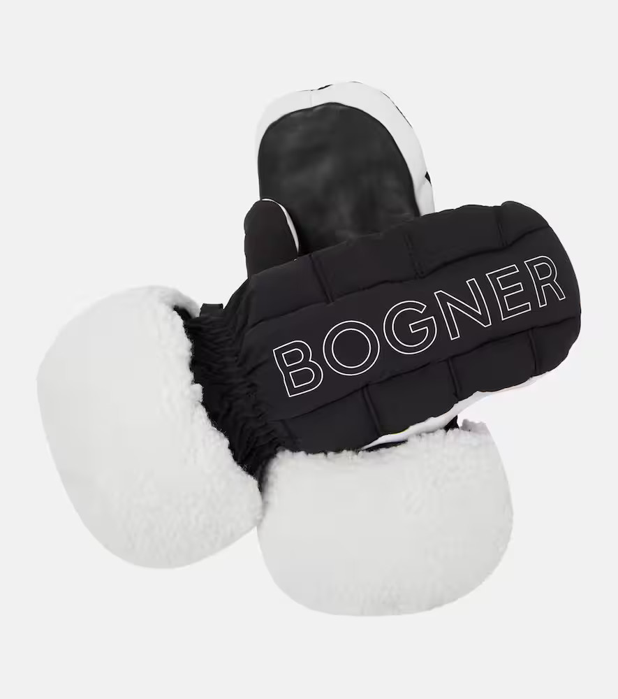 Bogner Sabina shearling ski mittens | Mytheresa (UK)