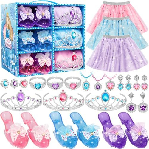 Princess Dress Up Toys & Jewelry Boutique,Girl Role Play Gifts,Kids Toys for 3-6 Years Girl Toddl... | Amazon (US)