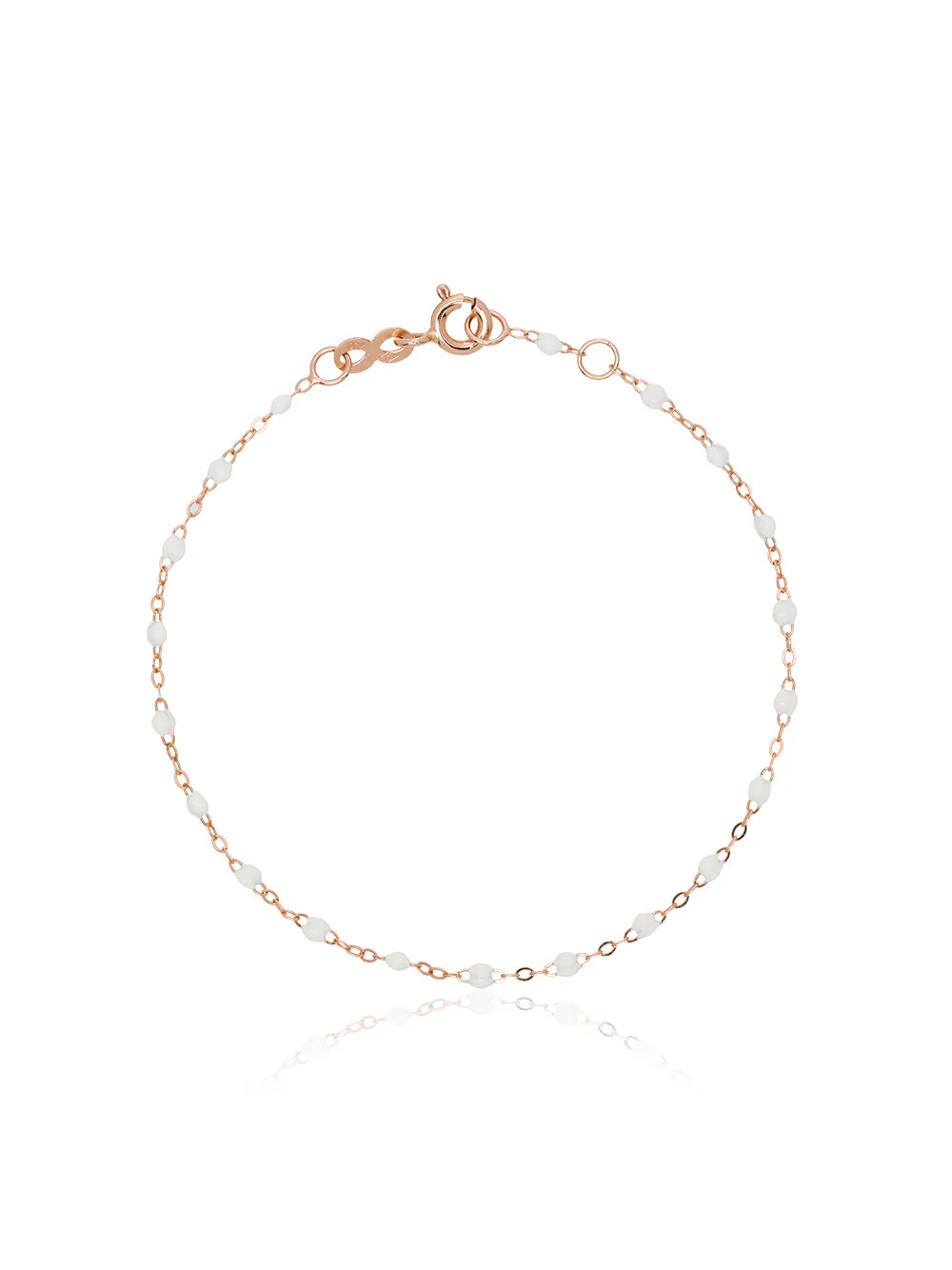 18kt rose gold Classic Gigi white beaded bracelet | Farfetch (US)