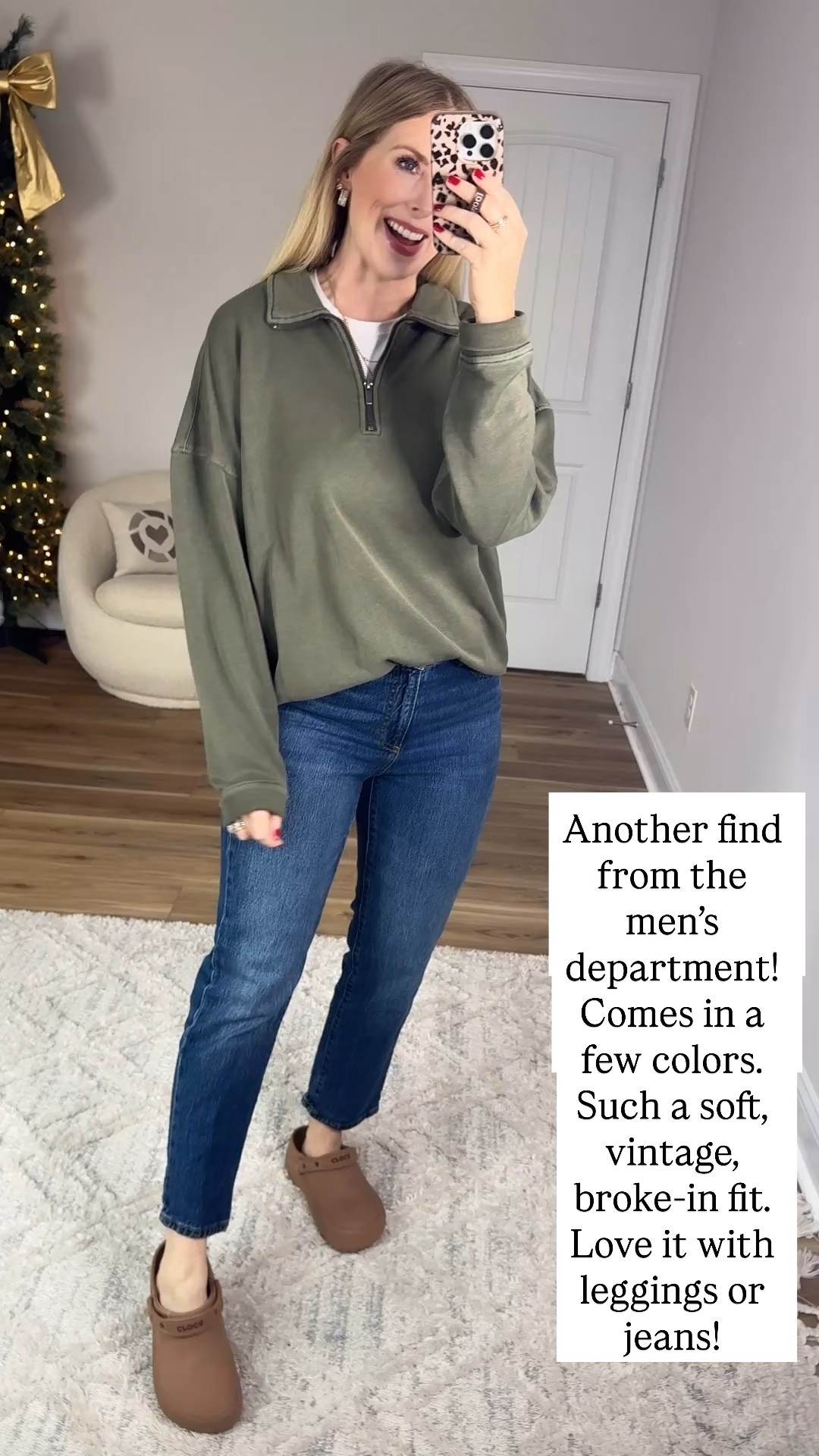 Walmart try on, Walmart outfit, Walmart fashion, half zip pullover, crocs 

#LTKFindsUnder50 #LTKootd