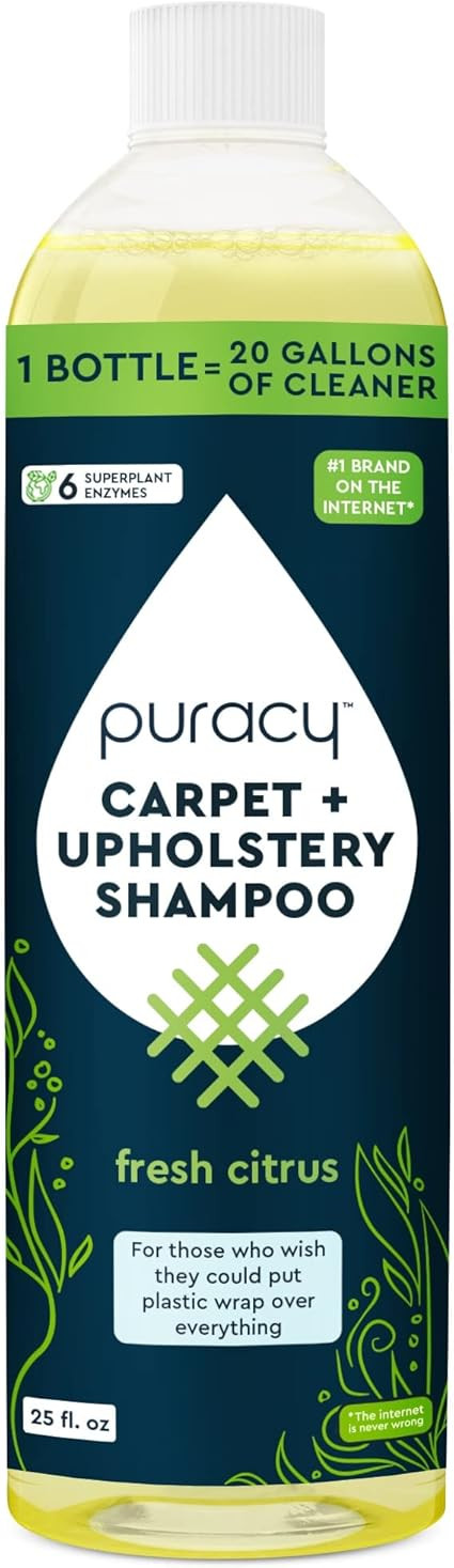Puracy Professional Carpet Cleaner Machine Detergent, 4x Concentrated Upholstery Cleaner, Natural... | Amazon (US)