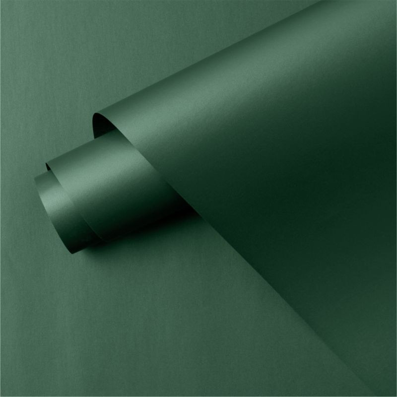 Matte Dark Green Holiday Gift Wrap + Reviews | CB2 | CB2