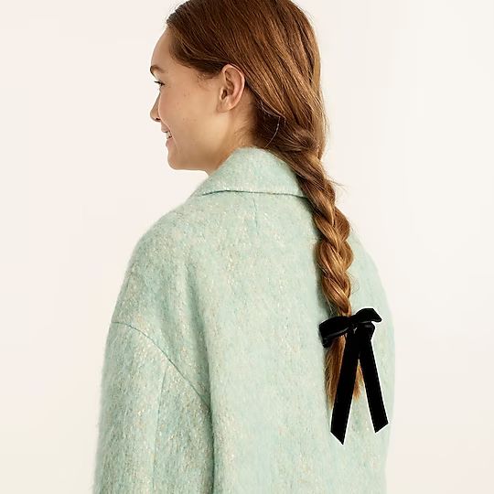 Hair scrunchie with velvet bow | J.Crew US