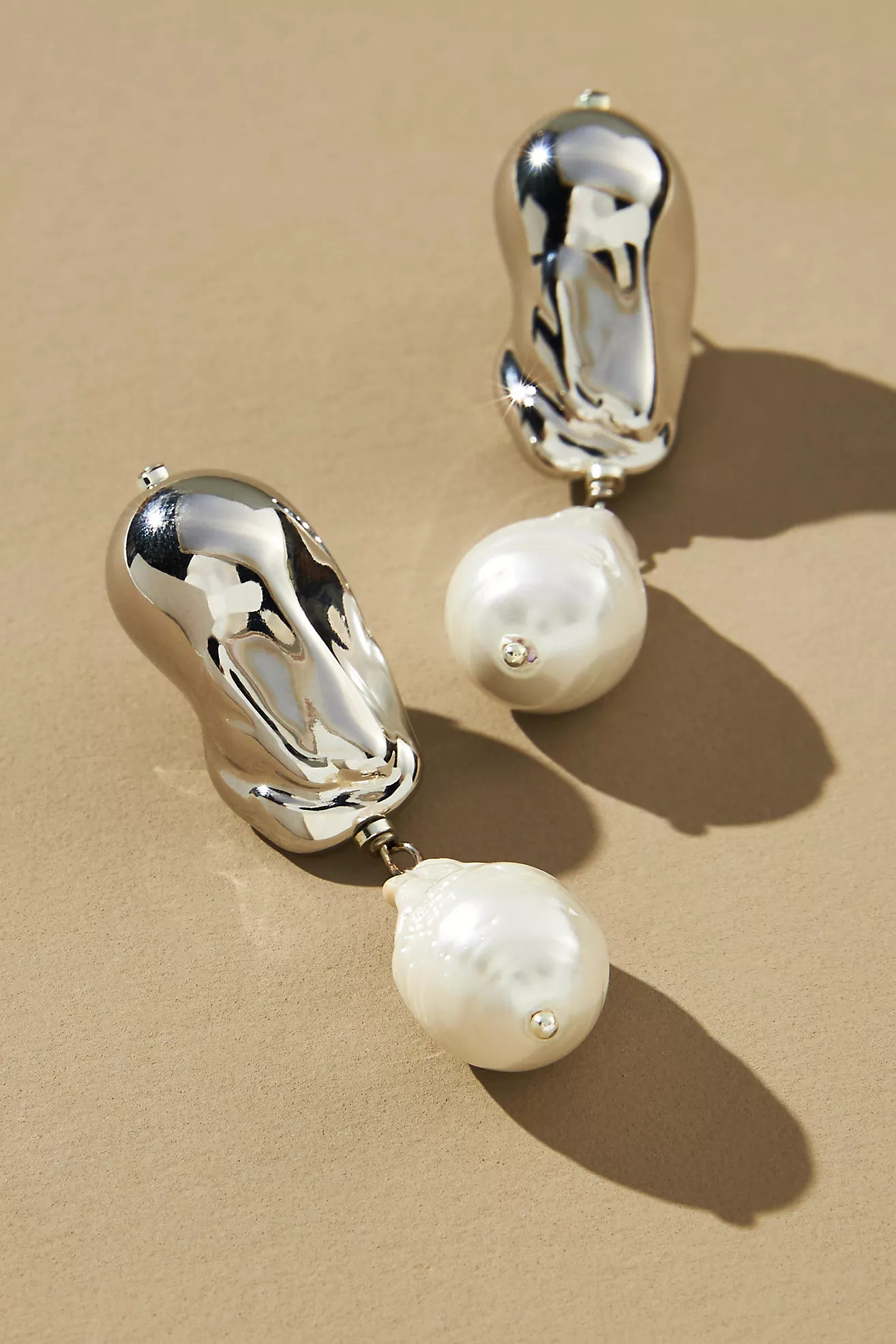 Abstract Pearl Drop Earrings | Anthropologie (US)