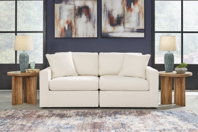 Modmax 2-Piece Modular Next-Gen Nuvella™ Performance Fabric Loveseat | Ashley