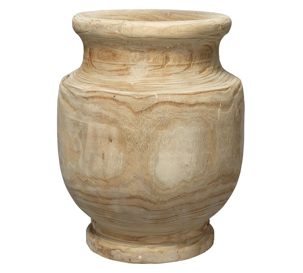 Aisley Wooden Vase | Pottery Barn (US)