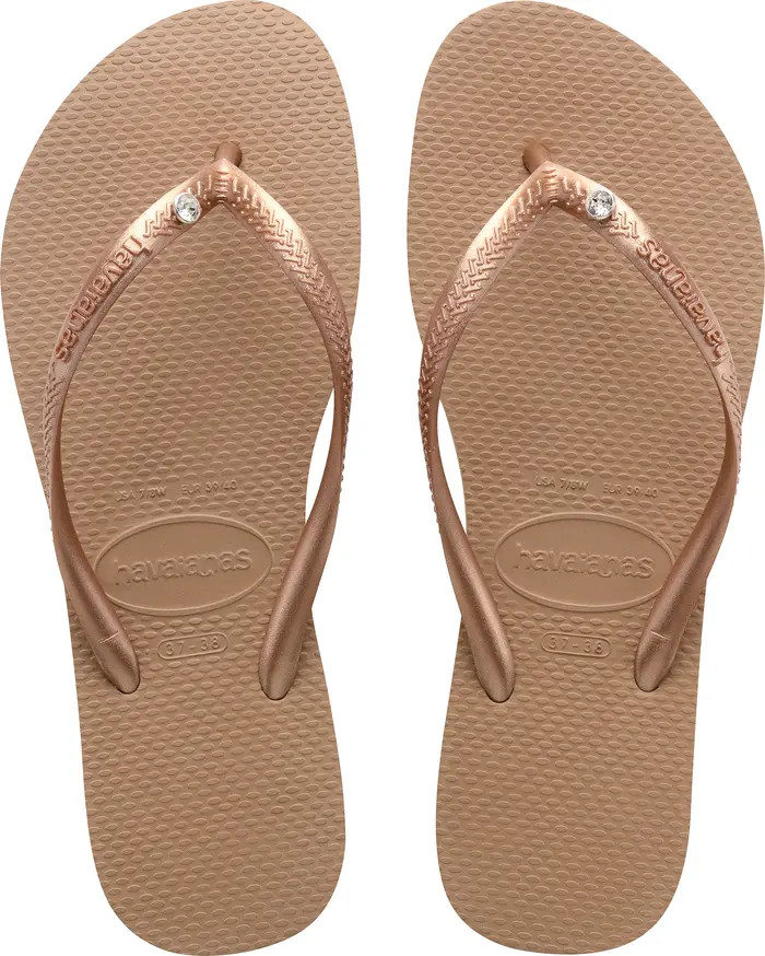 Slim Crystal Flip Flop (Women) | Nordstrom