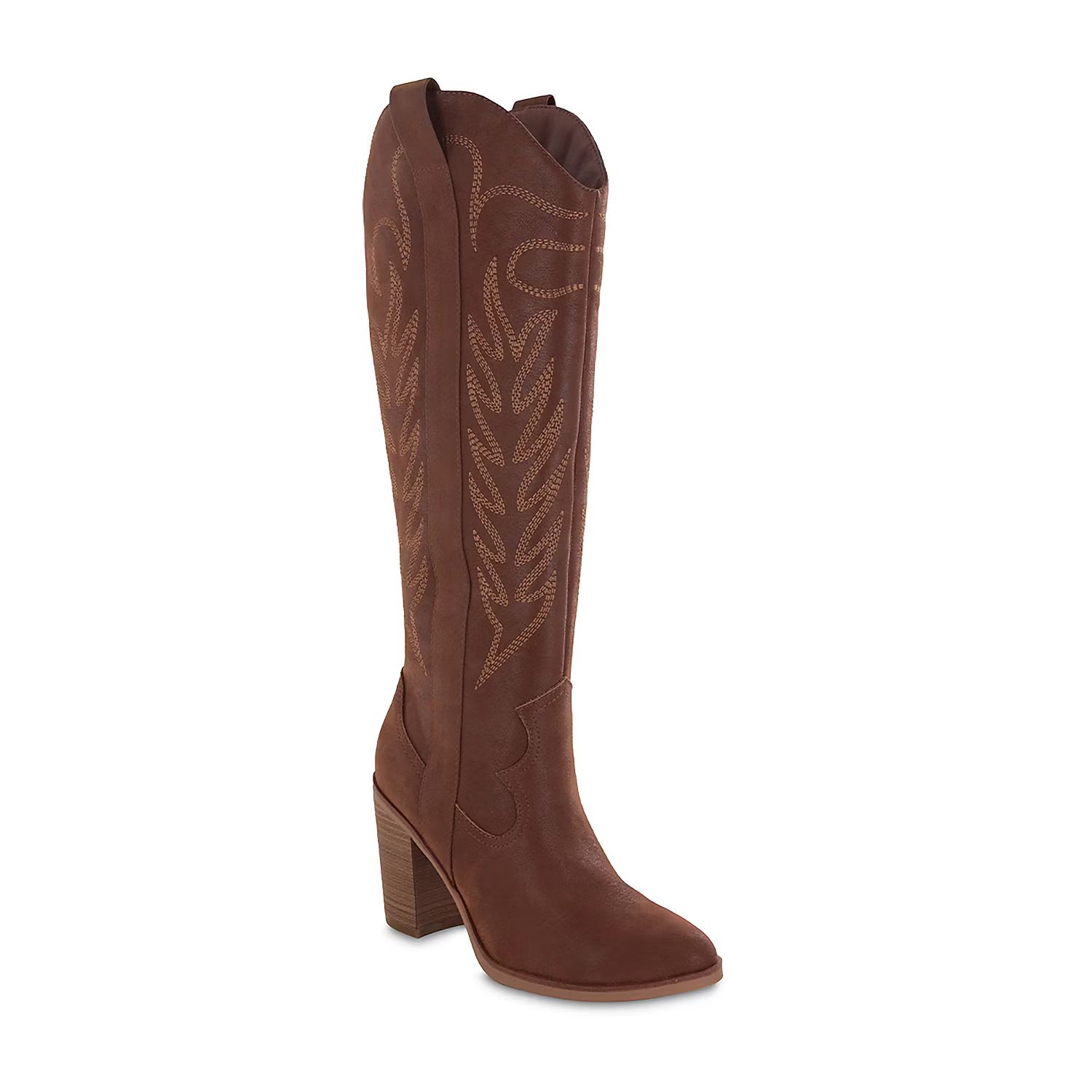 Mia Girl Womens Kyrie Stacked Heel Cowboy Boots | JCPenney