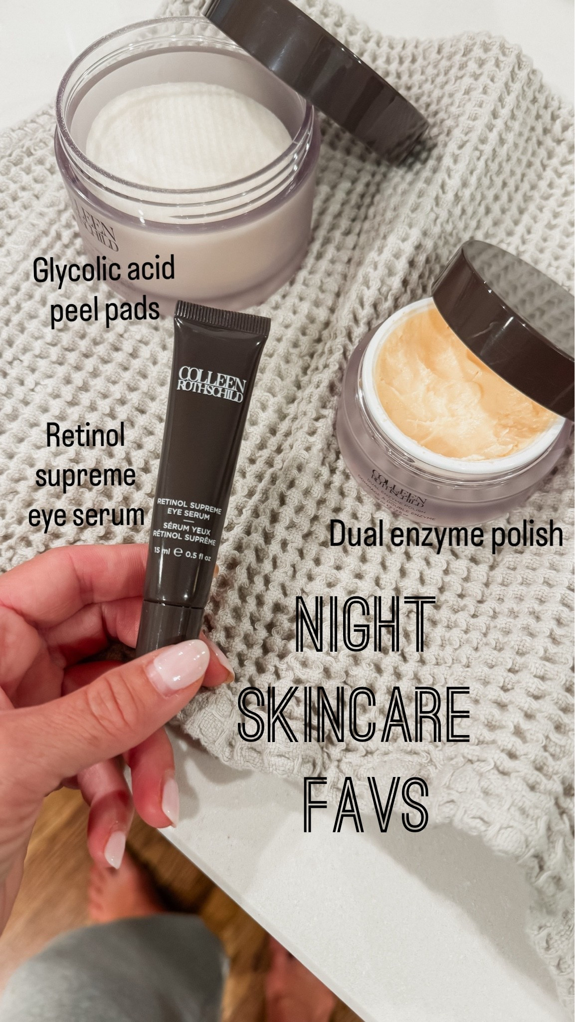 Feels good to be home from vacation and do a full nighttime skincare routine. 
💥20% off code: twopeas20 is always active. 
3 tops favs that I use for refreshed, smooth skin.

#LTKmomlife #LTKgrwm #LTKOver40