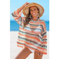 Clay Shore Striped Cover-Up Top | Cupshe UK