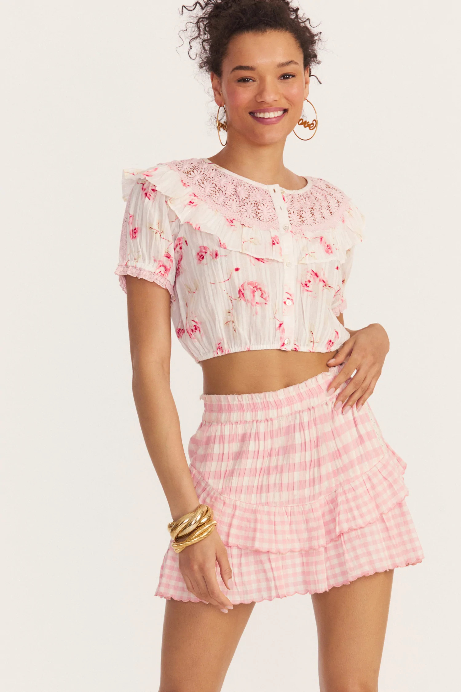 Shae Mini Skirt | LOVESHACKFANCY