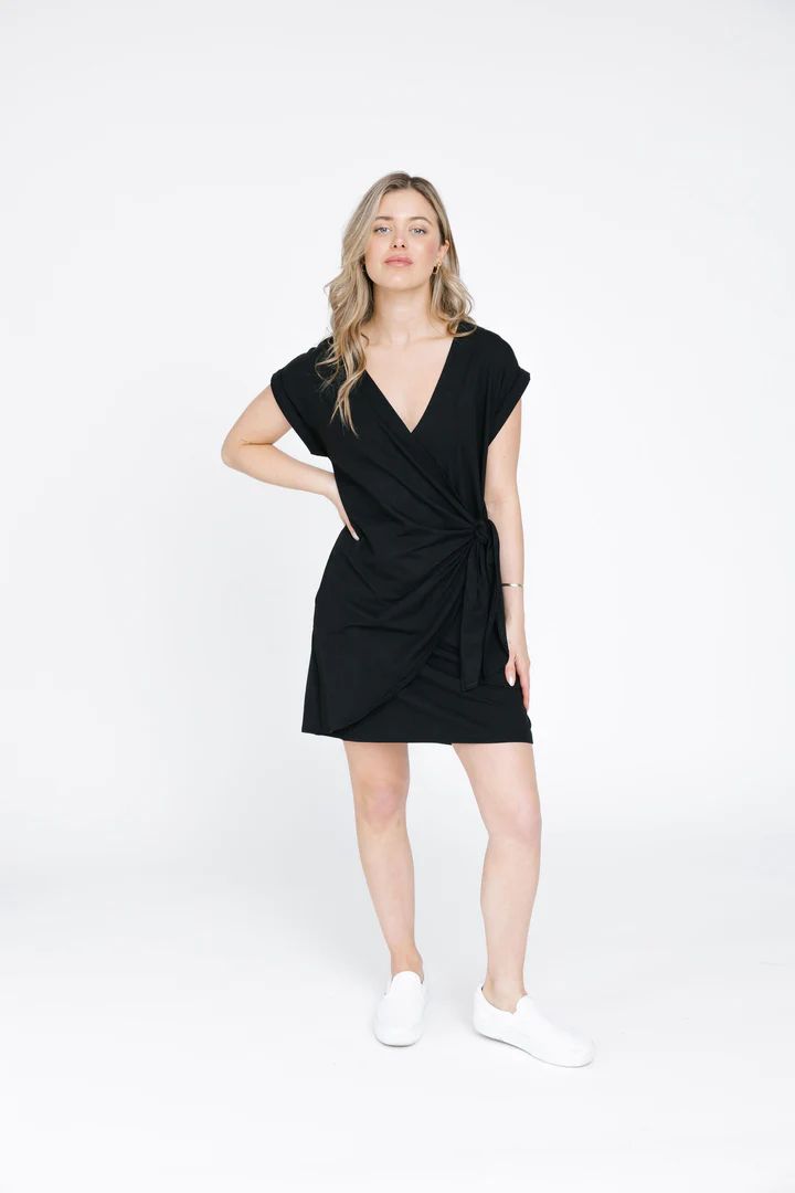Reese Mini Dress in Midnight Black | SMASH+TESS CA