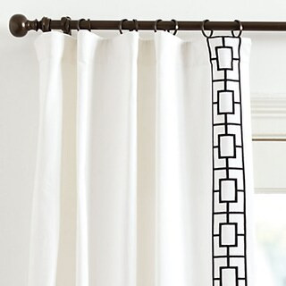 Embroidered Square Trellis Panels - Set of 2 | Ballard Designs, Inc.