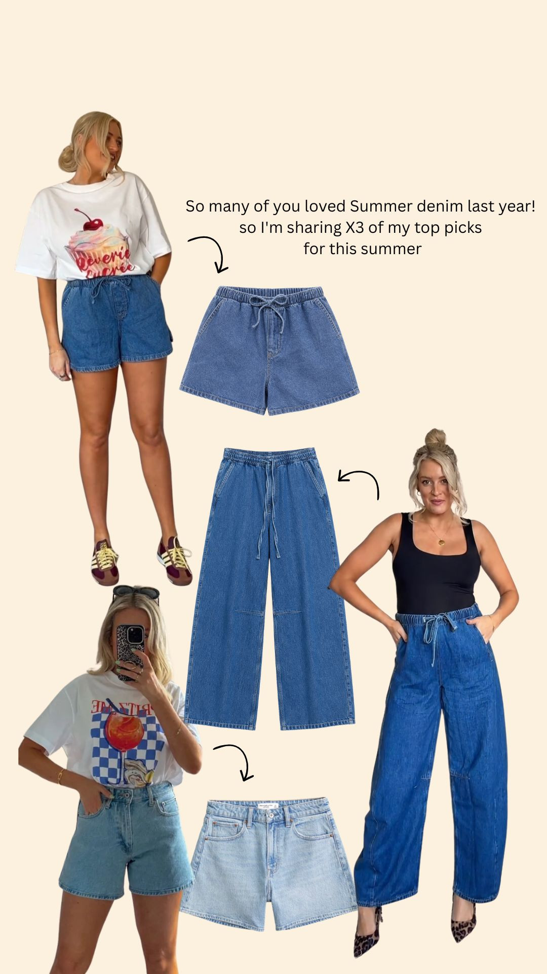 So many of you loved Summer denim last year! so I'm sharing X3 of my top picks 
for this summer ☀️


Drawstring denim shorts, Elastic waist denim shorts, Wide leg denim trousers, Pull on denim trousers, Light wash denim shorts, Mid wash denim shorts, Casual summer denim, Easy denim outfits, Relaxed fit denim, Everyday summer style, Comfortable denim bottoms, Denim wardrobe staples, 

 #LTKuk #LTKsummer #LTKjeans