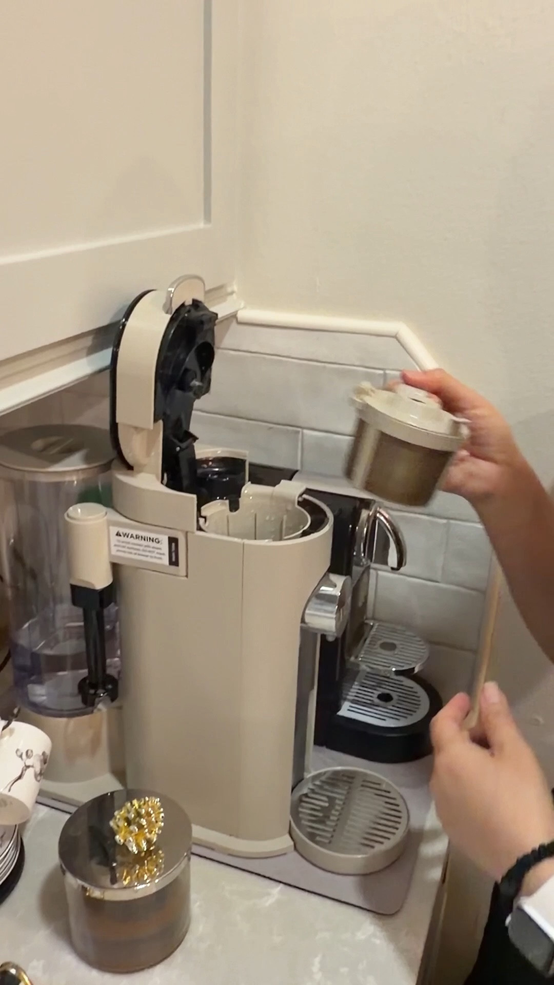 This is such a convenient Coffee maker! You can use geound coffee or K cups. And it has a frother!! Check out the Ninja!

#LTKSaleAlert #LTKfoodie #LTKHome