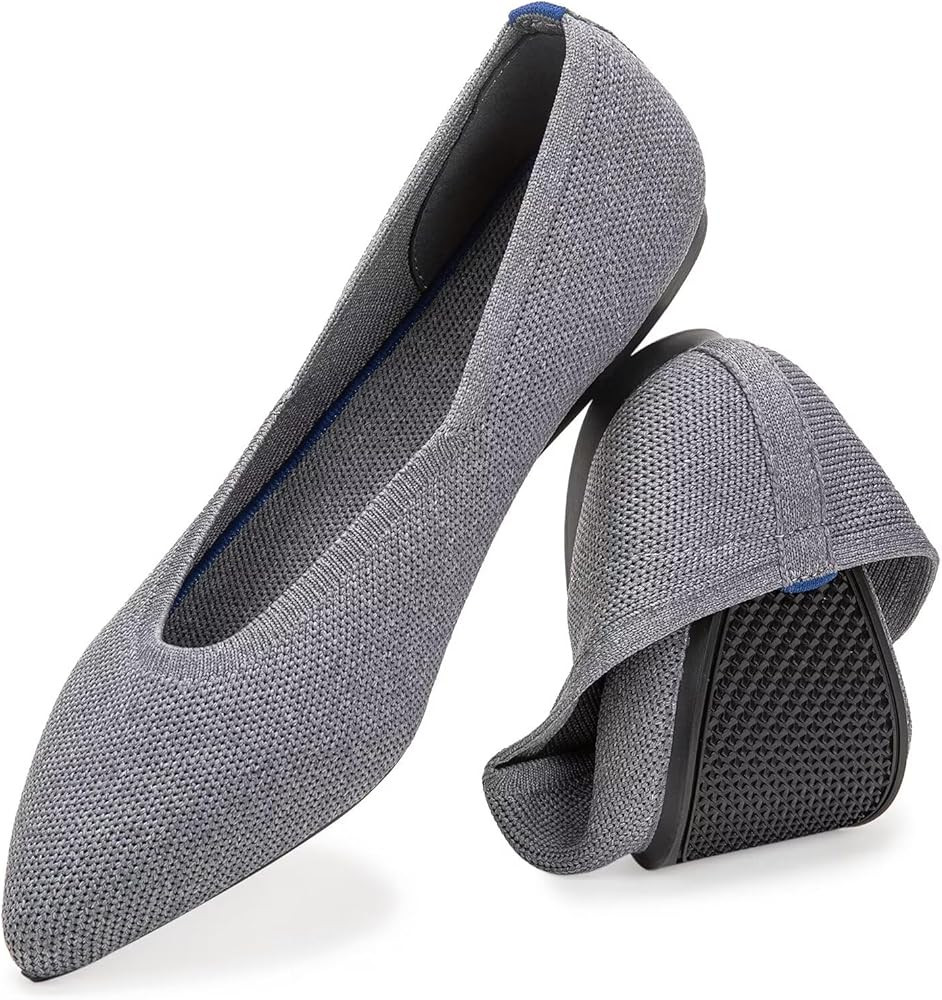 Frank Mully Womens Pointed Toe Flats Knit Dress Shoes Comfort Women Shoes Slip On Shoes for Woman... | Amazon (US)