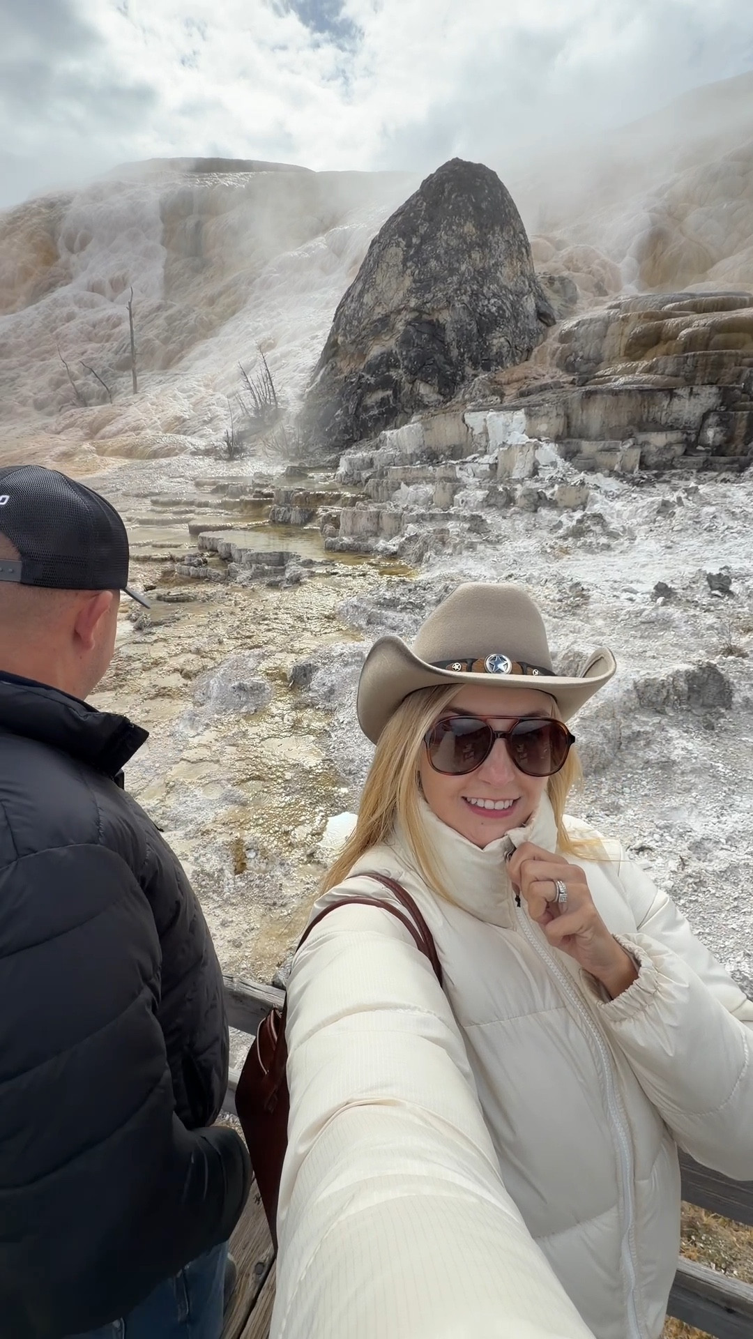 Yellowstone National Park: wearing favorite Alo Yoga brown leggings, cropped beige jacket, hiking boots and cowboy hat from BootBarn! 

Yellowstone outfits, national park vacation, hiking outfit, fall outfit, fall hiking, winter activewear outfit, cold weather style, activewear outfit, athleisure outfit 

#LTKSeasonal #LTKFindsUnder100 #LTKTravel