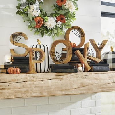 Spooky Letters With Web | Grandin Road