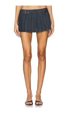 LIONESS Rider Mini Skort in Indigo from Revolve.com | Revolve Clothing (Global)