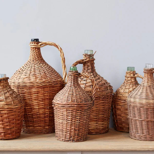 Etu Home Wicker Demijohn Bottle | Paynes Gray Inc