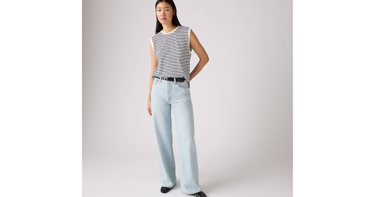 Ribcage Wide-leg Linen+ Denim Women's Jeans | Levi's US