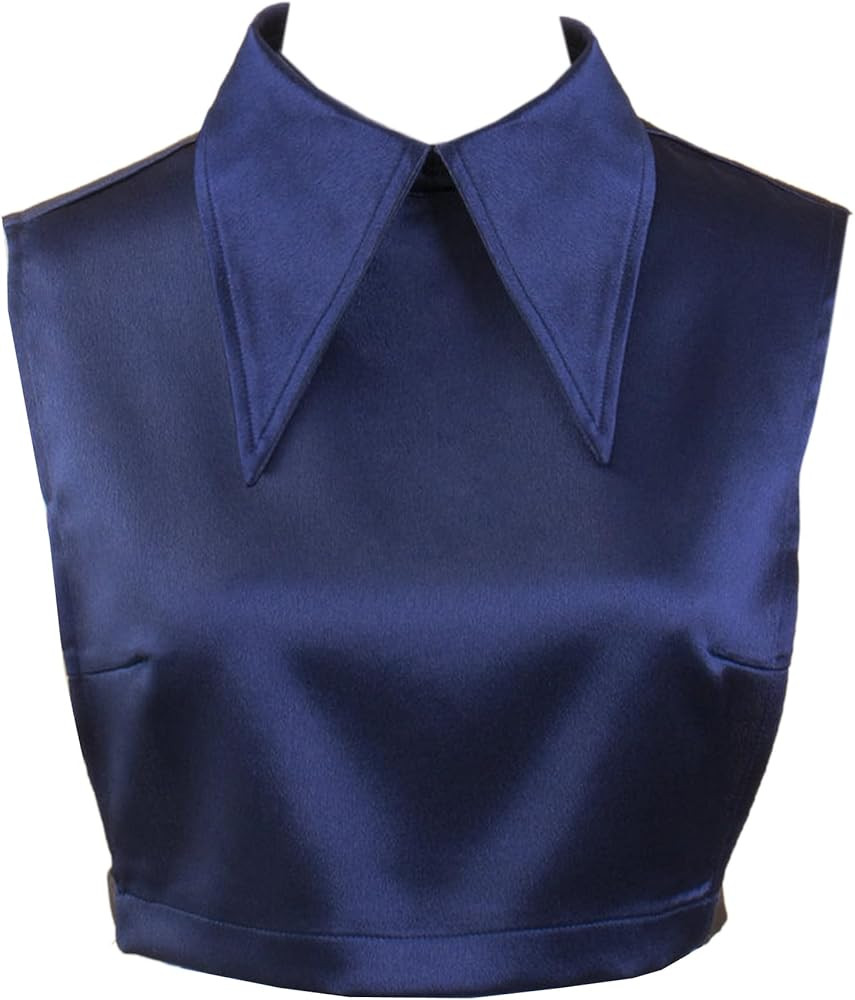 WENLOOY Detachable Satin Silk Bow False Collar Half Shirt Doll Collar Blouse Dickey File Collar f... | Amazon (US)