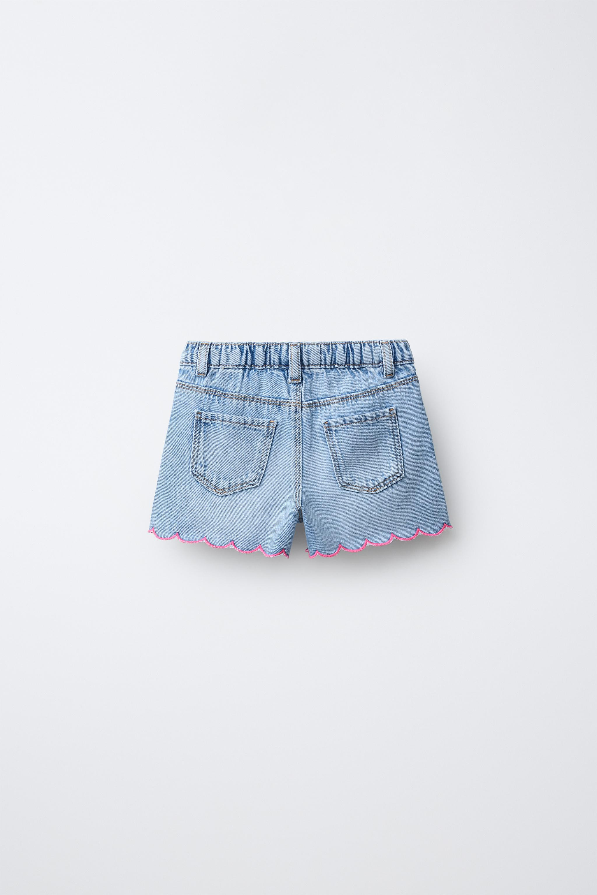 WAVY DENIM BERMUDA SHORTS | Zara UK