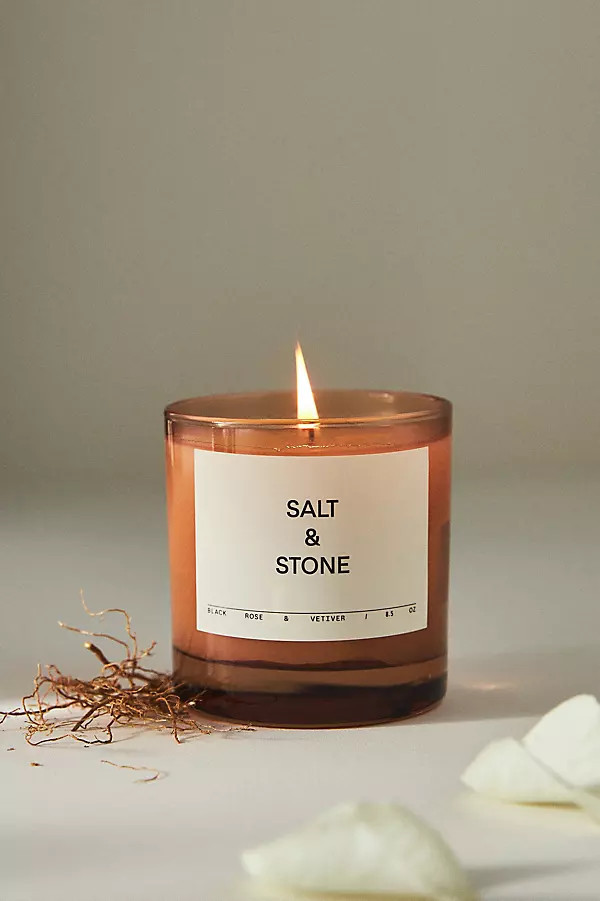 Floral Black Rose & Oud Candle | Anthropologie (US)