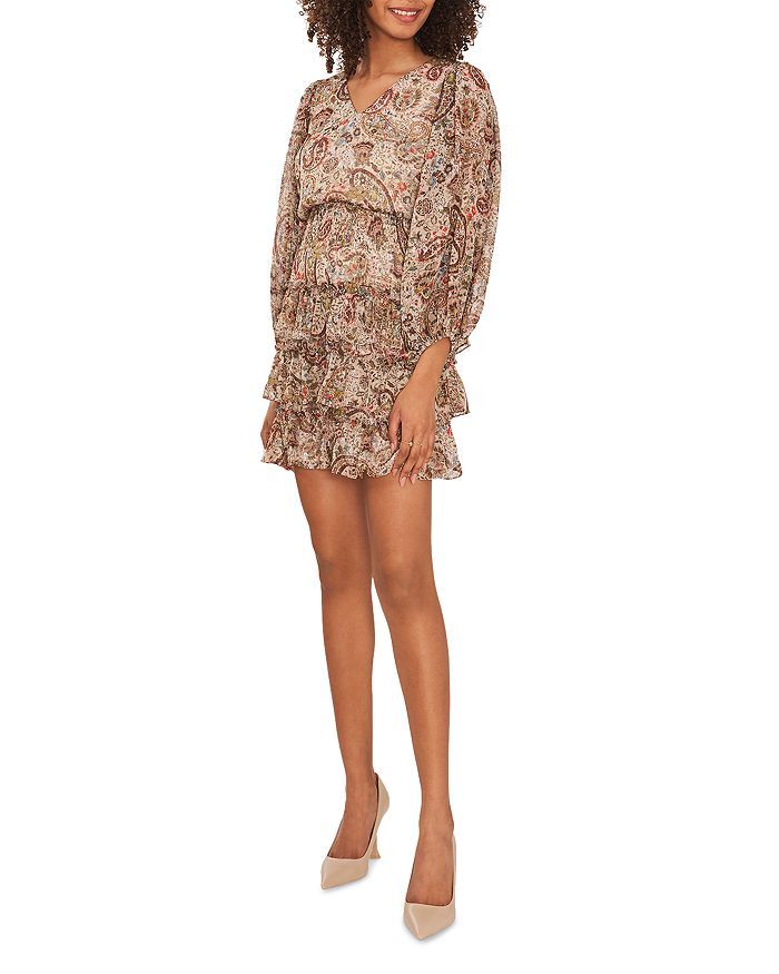 V Neck Paisley Print Dress | Bloomingdale's (US)