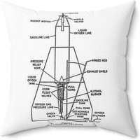 Early Rocket Throw Pillow | Etsy (US)