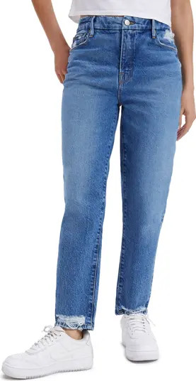 Good American High Waist Straight Leg Stretch Jeans | Nordstrom | Nordstrom