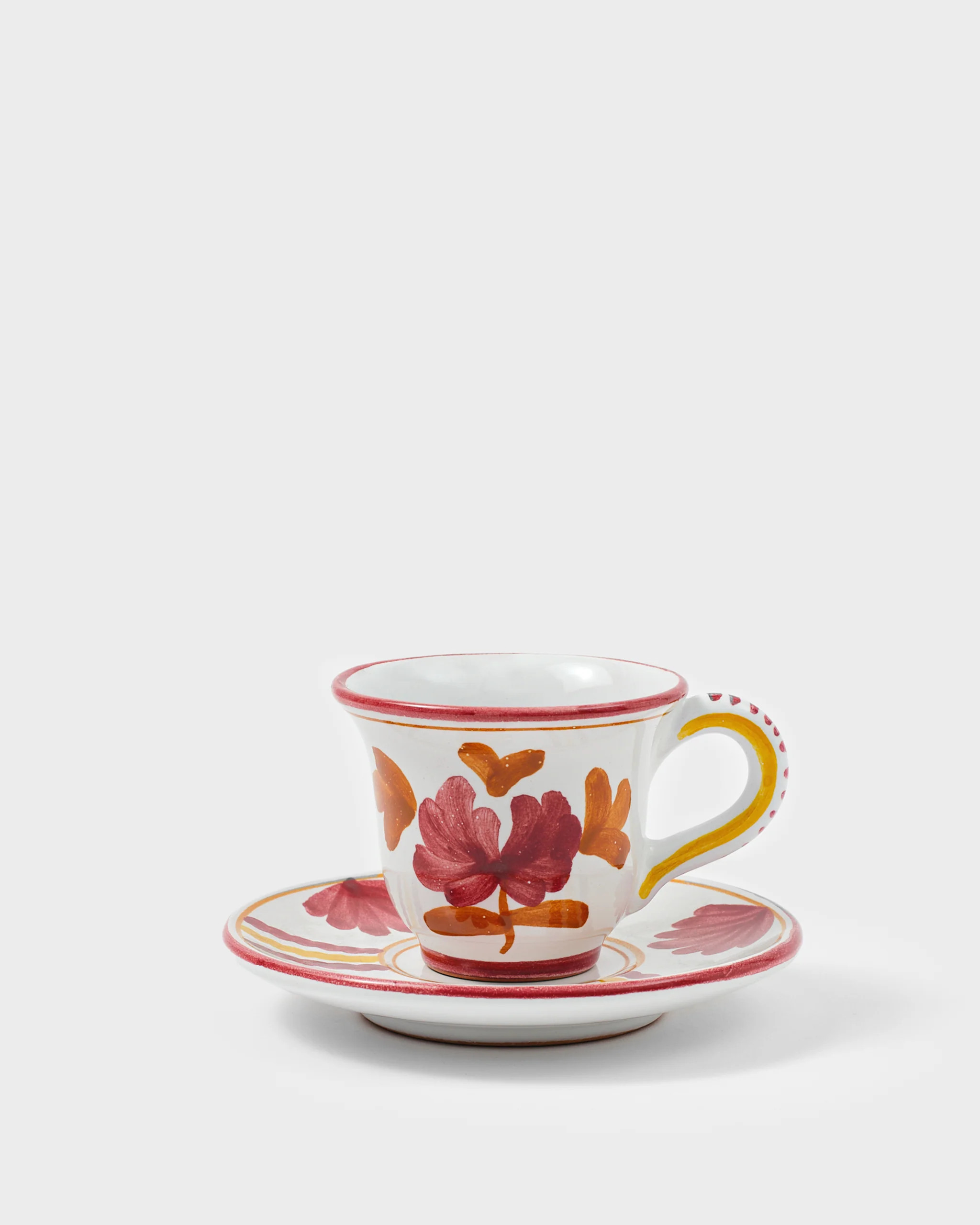 Blossom Espresso Cup and Saucer, Yellow | Cabana Magazine