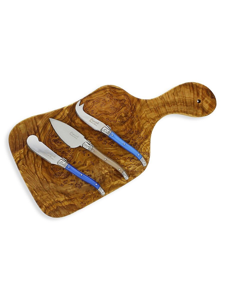 French Home Laguiole 4-Piece Olivewood Cheese Board & Laguiole Cheese Knife Set | Saks Fifth Avenue OFF 5TH