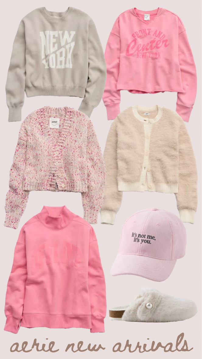Aerie new arrivals!
...........
Birkenstocks clogs Birks clogs fuzzy clogs furry clogs cardigan jacket mock neck sweatshirt mock neck shirt pink sweatshirt sweater cardigan baseball cap baseball hat graphic hat graphic sweatshirt pink leggings vuori leggings all leggings cream sweatshirt oversized sweatshirt pocket leggings crossover leggings aerie sweater aerie leggings oversized sweater casual winter outfit casual cozy outfit casual airplane look casual airport look airport outfit comfy cozy gym look gym outfit 

#LTKPlusSize #LTKTravel #LTKActive