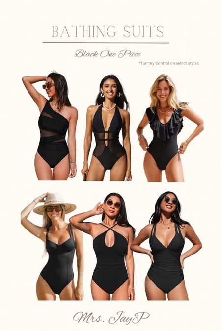 Spring break finds!
One piece black bathing suits.
Tummy control bathing suits available.


#LTKSeasonal #LTKswim #LTKSpringSale