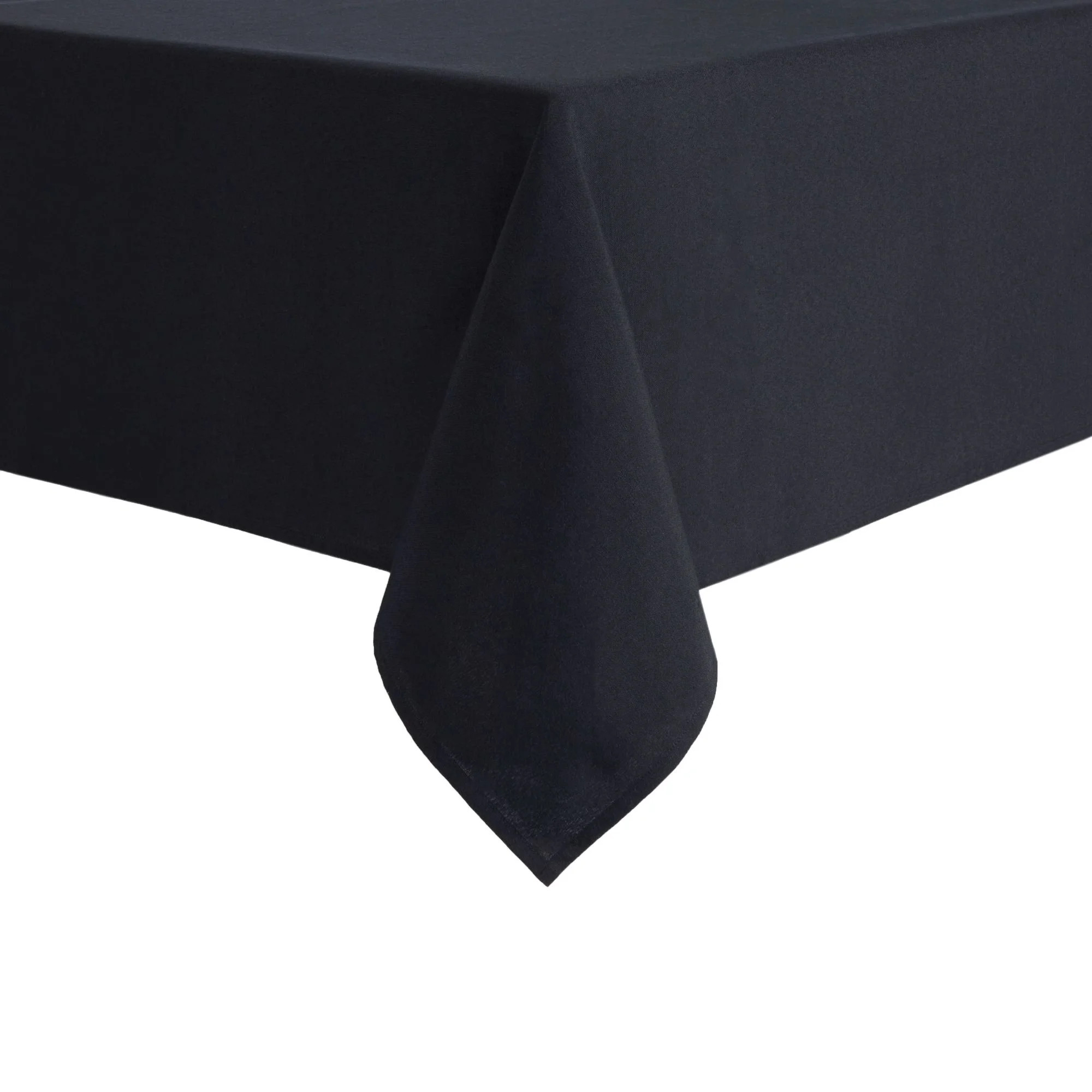 Mainstays Yale Fabric Tablecloth, Black, 60"W x 102"L Rectangle | Walmart (US)