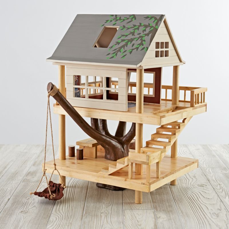 Wooden Treehouse Dollhouse for Kids + Reviews | Crate & Kids | Crate & Barrel