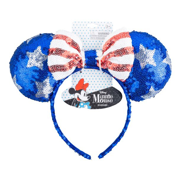 Minnie Mouse Ears Patriotic Holiday Headband | Walmart (US)