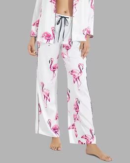 Stretch Satin Pajama Pants With Smocked Waist | Soma Intimates