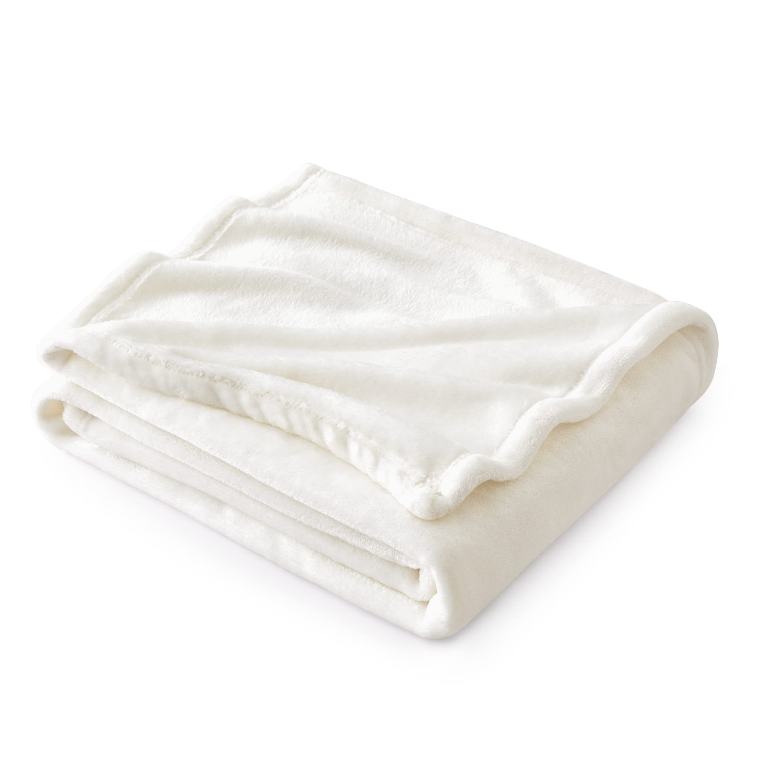 Bedsure Fleece Throw Blanket for Couch Cream - Lightweight Plush Fuzzy Cozy Soft Blankets and Thr... | Amazon (US)