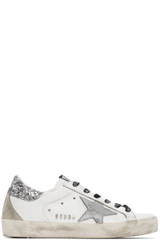 White & Silver Super-Star Classic Sneakers | SSENSE