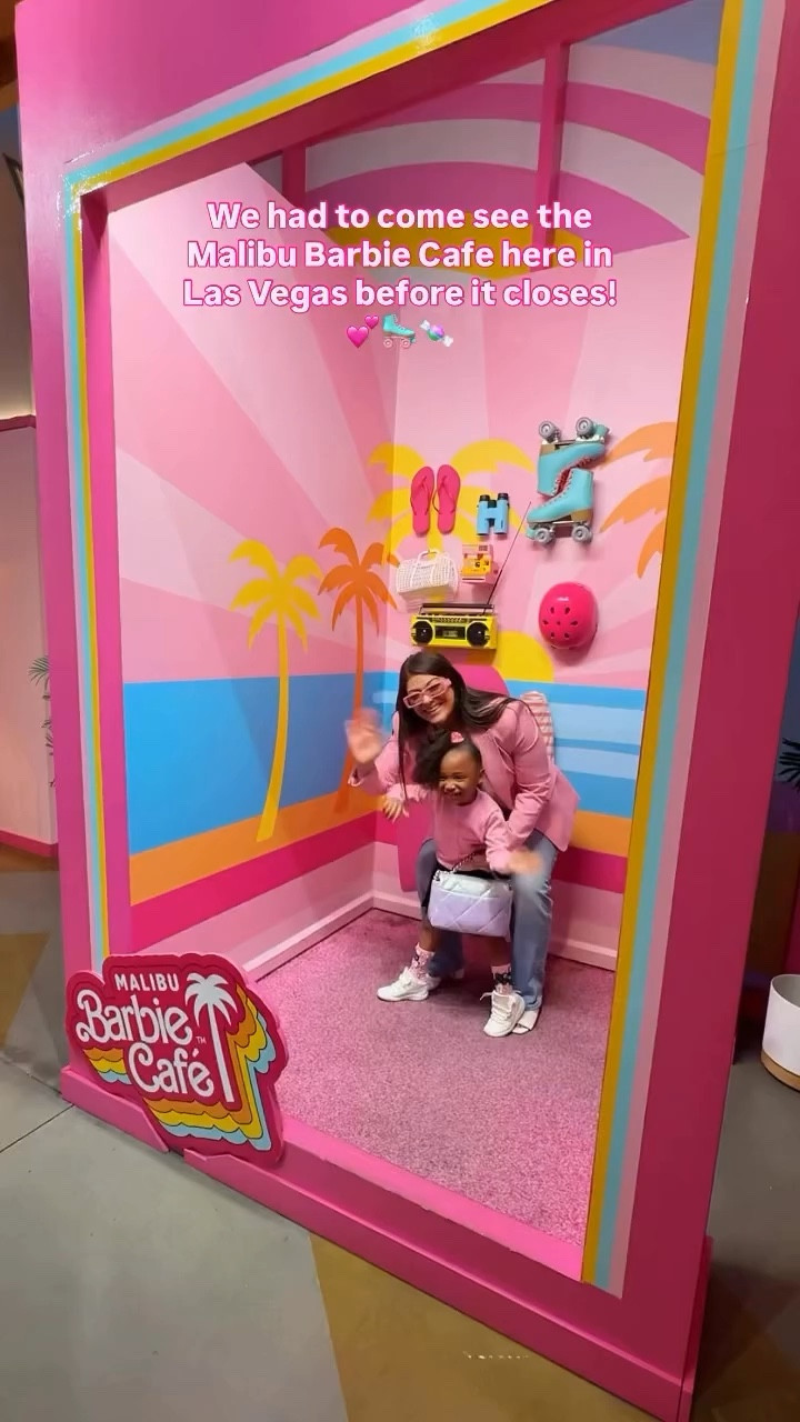 If it’s pink and temporary, I’m there! 💖💕 Come with us to the Malibu Barbie Cafe in Las Vegas before it ends!! 🛼🍔🍭 

#LTKSpringSale #LTKootd #LTKdayinmylife