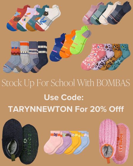 School is in session and socks can easily go missing so use code TARYNNEWRON to get 20% off BOMBAS 

#LTKunder100 #LTKkids #LTKBacktoSchool