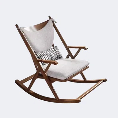 Nordic Solid Wood Rocking Chair For Home Leisure Rocking Chair | Wayfair North America