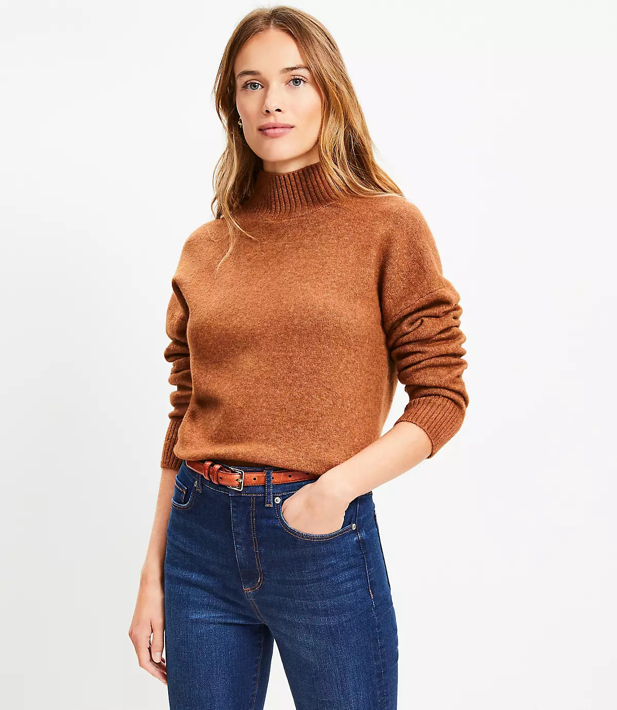 Modern Mock Neck Sweater | LOFT