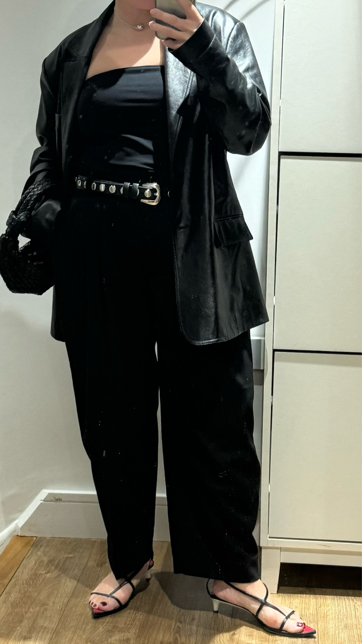 Total black for the evening. 
Wearing size 40 in the trousers.

#LTKuk #LTKeurope #LTKshoes