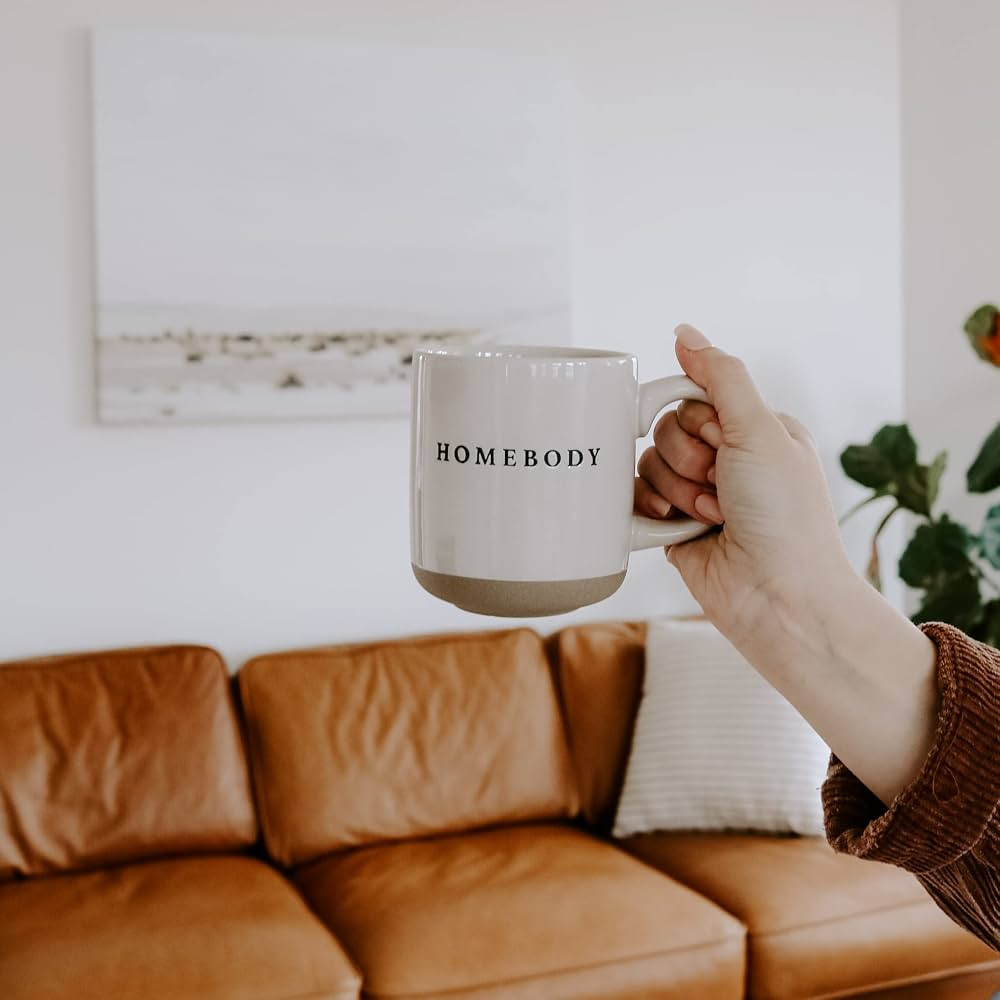 Sweet Water Decor Homebody Stoneware Coffee Mug | Novelty Coffee Mugs | 14oz Stoneware Coffee Cup... | Amazon (US)