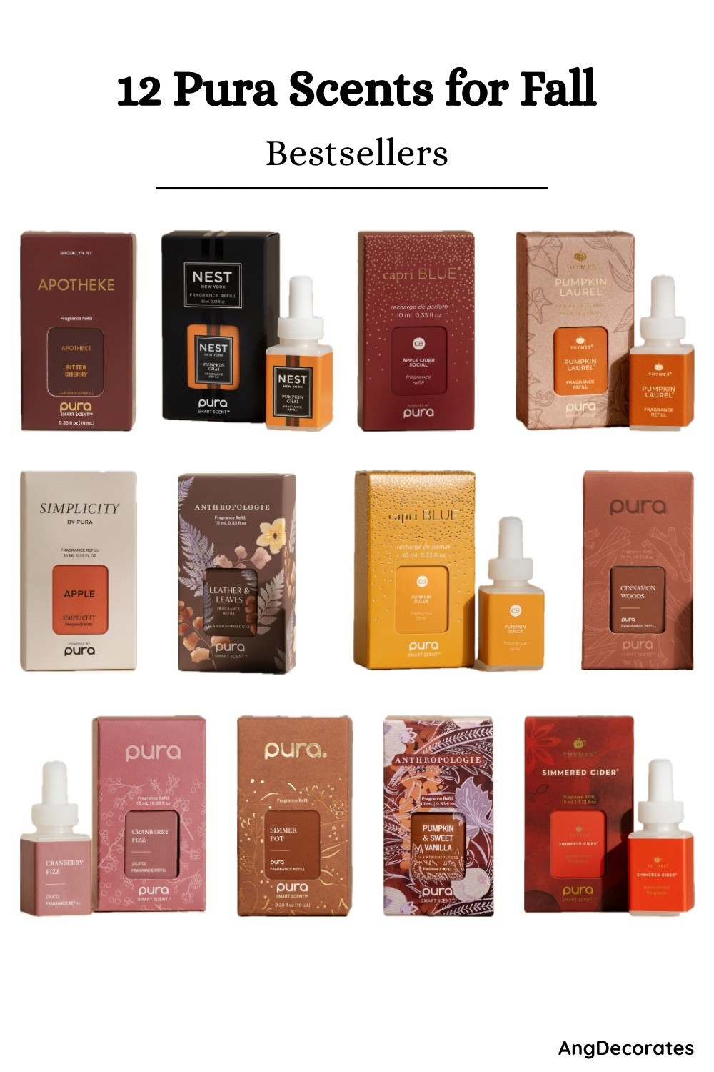 Fall is in the air, and your home should smell like it. 🍁✨ I rounded up the 12 best-selling Pura scents that are perfect for autumn—think warm spices, cozy woods, and sweet baked treats. Tap to shop my favorites and make your space feel instantly seasonal! 🕯️ #PuraScents #FallHomeDecor #CozyHome #HomeFragrance

#LTKSeasonal #LTKHome #LTKautumn