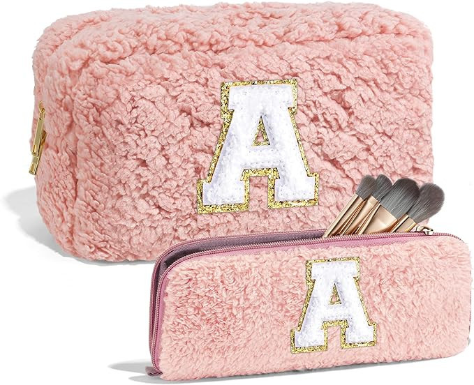 YOOLIFE Birthday Gifts for Women, Pink Makeup Bag Cosmetic Bag Cute Makeup Bag Travel Toiletry Ba... | Amazon (US)